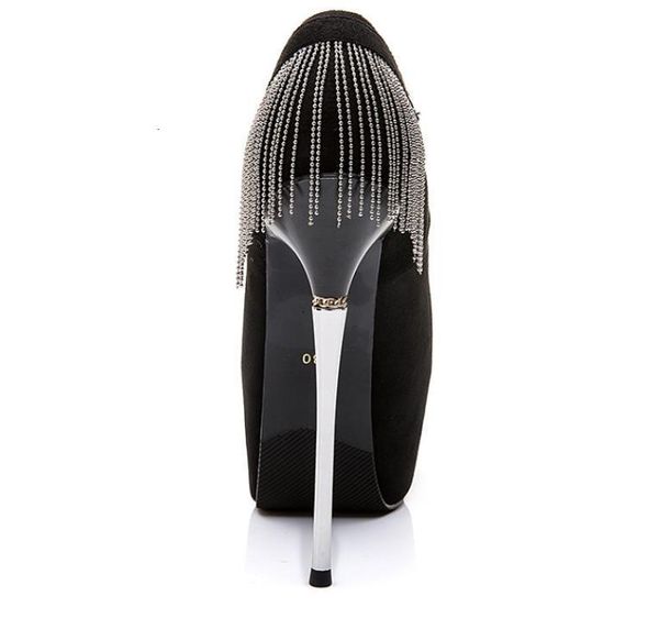 sandals summer sky-high fish-tip stiletto heels for women, 15cm waterproof platform metal runway shoes 3v55, Black
sandals summer sky-high fish-tip stiletto heels for women, 15cm waterproof platform metal runway shoes 3v55, Black