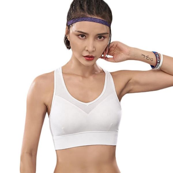 style women breathable sports bra high elasticity dance training underwear wholesale absorb sweat gym workout clothing, White;black
style women breathable sports bra high elasticity dance training underwear wholesale absorb sweat gym workout clothing, White;black