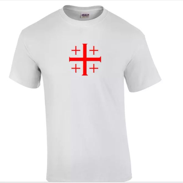 red jerusalem cross knights templar t-shirt white christian jesus god t shirt, White;black
red jerusalem cross knights templar t-shirt white christian jesus god t shirt, White;black