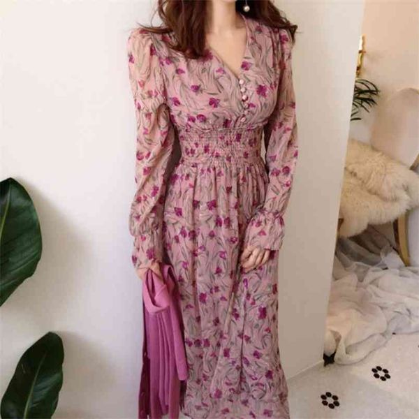 fashion floral print elastic waist vintage bohemian boho women dress front buttons korean female beach long robe vestidos 210514, Black;gray
fashion floral print elastic waist vintage bohemian boho women dress front buttons korean female beach long robe vestidos 210514, Black;gray