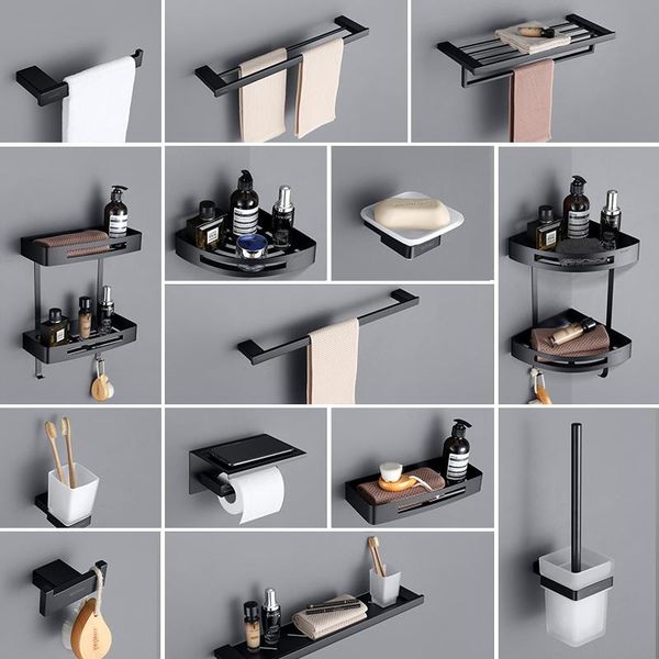 german gohu bathroom black stainless steel hangs towel rack toilet brush bath hardware kit package accessory set
german gohu bathroom black stainless steel hangs towel rack toilet brush bath hardware kit package accessory set