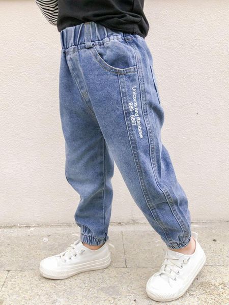 jeans 90-130cm children splicing kids stoashed denim pants for teenagers boys toddler, Blue
jeans 90-130cm children splicing kids stoashed denim pants for teenagers boys toddler, Blue