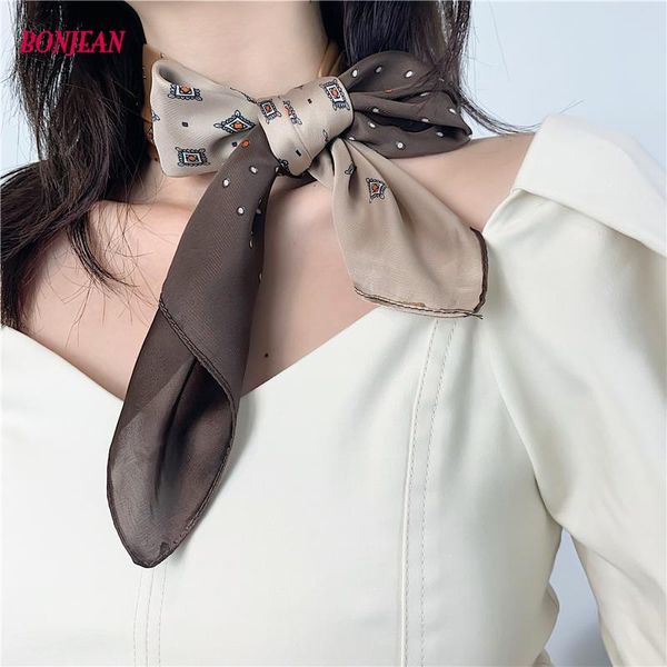 scarves 2021 luxuyr brand silk scarf square shawls for women quality lady bandana neck hair head hijabs foulard christmas gift, Blue;gray
scarves 2021 luxuyr brand silk scarf square shawls for women quality lady bandana neck hair head hijabs foulard christmas gift, Blue;gray