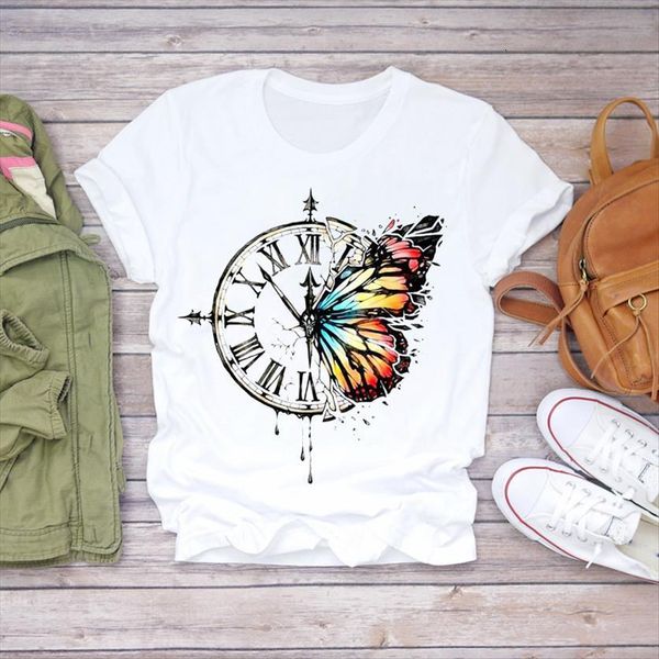 butterfly vintage short sleeve fashion women t shirt casual print womens graphic ladies female tee, White
butterfly vintage short sleeve fashion women t shirt casual print womens graphic ladies female tee, White