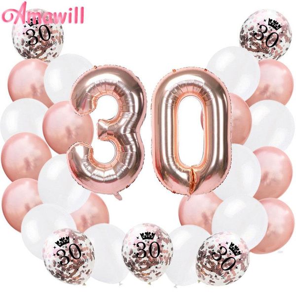 party decoration amawill rose gold 30th happy birthday confetti balloons men women 30 years supplies 7d
party decoration amawill rose gold 30th happy birthday confetti balloons men women 30 years supplies 7d