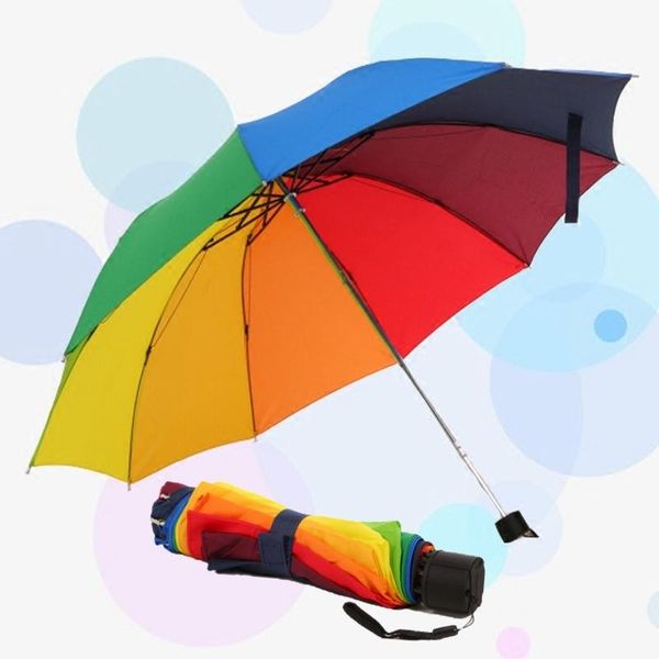 umbrellas rainbow fold umbrella women and men non-automatic creative three folding adults children
umbrellas rainbow fold umbrella women and men non-automatic creative three folding adults children