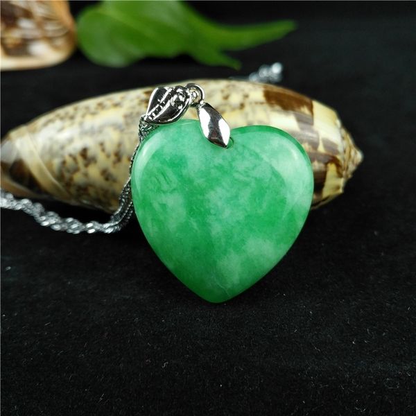 chinese green jade heart-shaped pendant beads necklace charm jewellery fashion accessories hand-carved men lucky gifts amulet, Silver
chinese green jade heart-shaped pendant beads necklace charm jewellery fashion accessories hand-carved men lucky gifts amulet, Silver