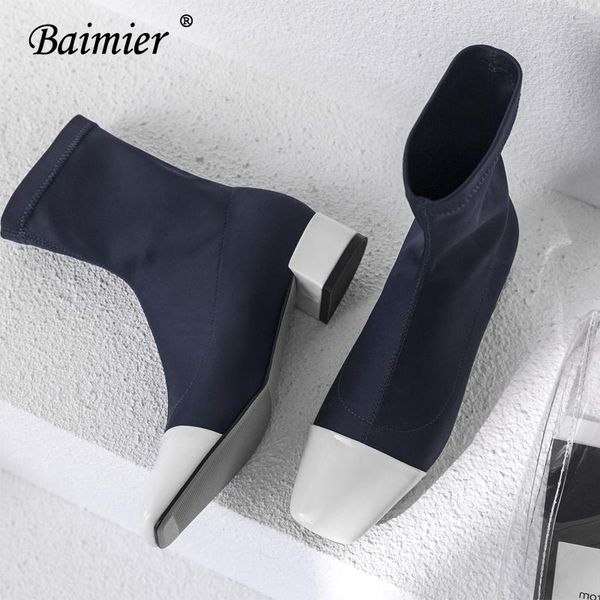 boots baimier luxury silk women sock square toe ankle for mixed color brand design slip on, Black
boots baimier luxury silk women sock square toe ankle for mixed color brand design slip on, Black