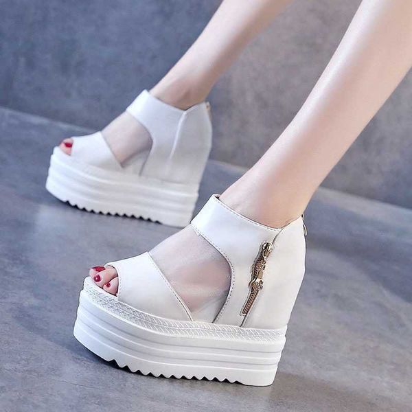 peep toe roman women sandals shoes bottom platform ladies sandals fashion mesh side zipper women's sandals y0721, Black
peep toe roman women sandals shoes bottom platform ladies sandals fashion mesh side zipper women's sandals y0721, Black