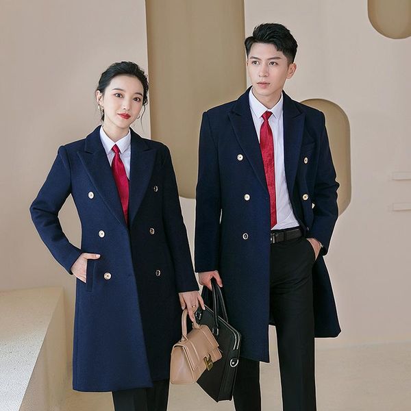 women's wool & blends woolen coat medium length autumn winter black thickened el front desk work clothes
women's wool & blends woolen coat medium length autumn winter black thickened el front desk work clothes