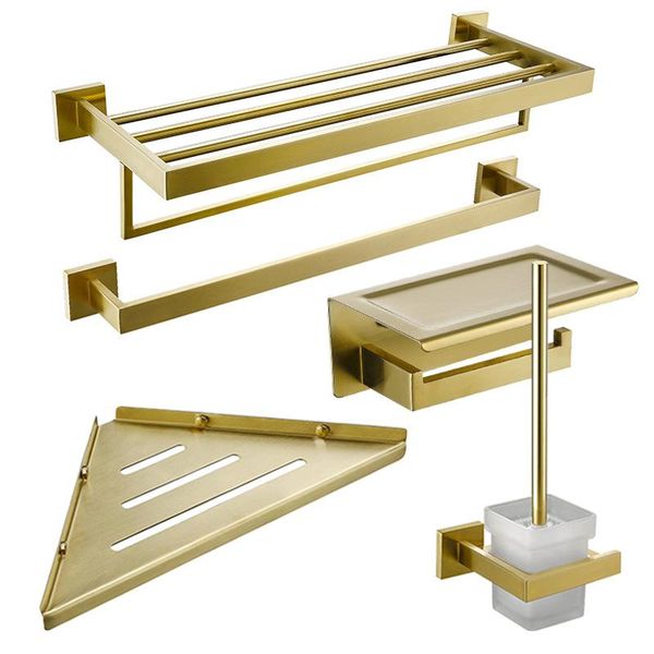 bath accessory set brushed gold stainless steel batrhoom towel rack bar paper holder toilet brush bathroom shelf hardware accessories
bath accessory set brushed gold stainless steel batrhoom towel rack bar paper holder toilet brush bathroom shelf hardware accessories