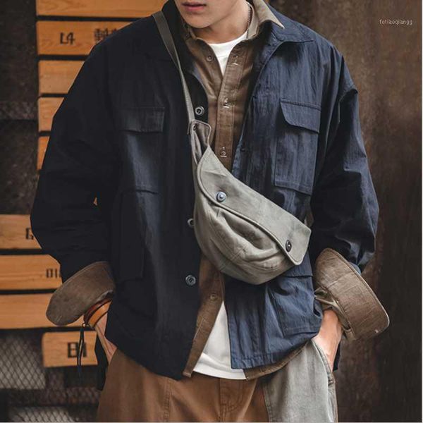 men's jackets tooling vintage loose shoulders four-pocket stacking shirts all-match black shirt early autumn jacket men, Black;brown
men's jackets tooling vintage loose shoulders four-pocket stacking shirts all-match black shirt early autumn jacket men, Black;brown