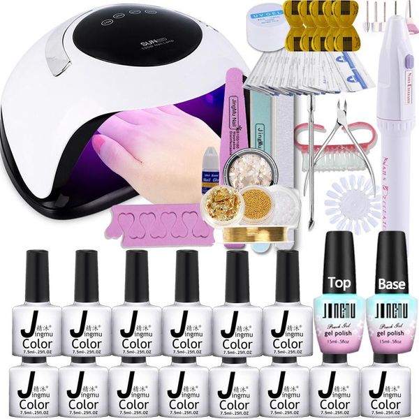 manicure set with uv led nail lamp 120w 14 color gel polish kit sets tools drill machine art kits
manicure set with uv led nail lamp 120w 14 color gel polish kit sets tools drill machine art kits