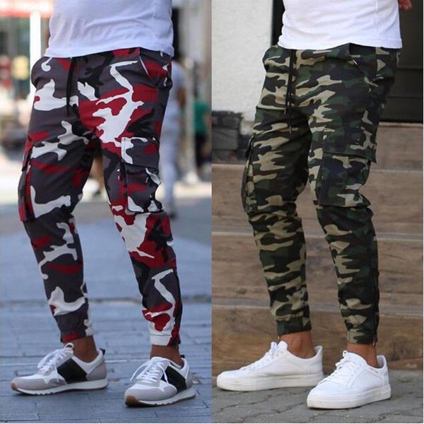men's pants autumn casual men big pocket trend sports fitness camouflage training jogging, Black
men's pants autumn casual men big pocket trend sports fitness camouflage training jogging, Black