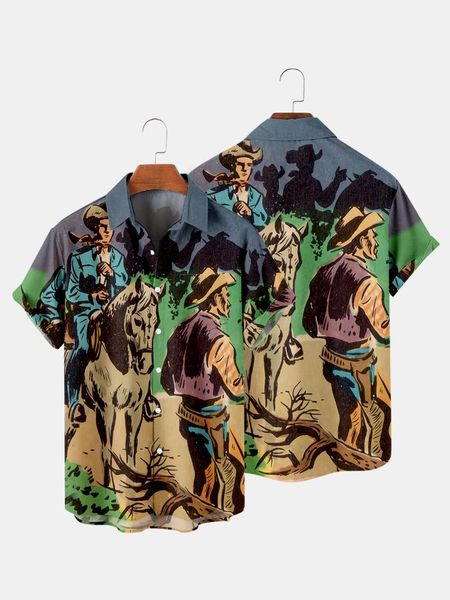 men's casual shirts 2021 summer clothing animal oil painting printed shirt cardigan fashion short sleeve streetwear, White;black
men's casual shirts 2021 summer clothing animal oil painting printed shirt cardigan fashion short sleeve streetwear, White;black