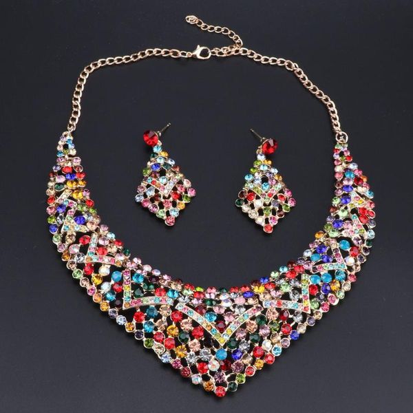 earrings & necklace oeoeos fashion crystal bridal jewelry sets party costume accessories wedding earring set for brides women 5colors, Silver
earrings & necklace oeoeos fashion crystal bridal jewelry sets party costume accessories wedding earring set for brides women 5colors, Silver