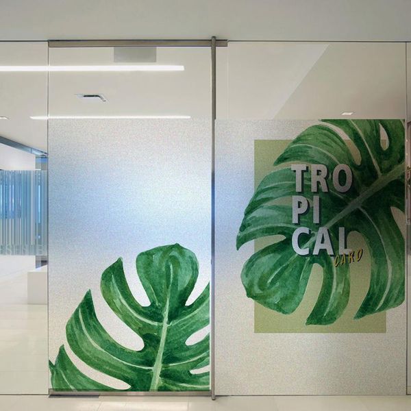 window stickers tropical pattern static cing glass film custom size privacy protection home decoration removable sticker gs022
window stickers tropical pattern static cing glass film custom size privacy protection home decoration removable sticker gs022
