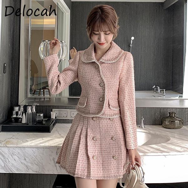 women's tracksuits delocah women autumn fashion designer skirt set long sleeve loose coats + high waist printed pleated skirts 2 two pi, Gray
women's tracksuits delocah women autumn fashion designer skirt set long sleeve loose coats + high waist printed pleated skirts 2 two pi, Gray