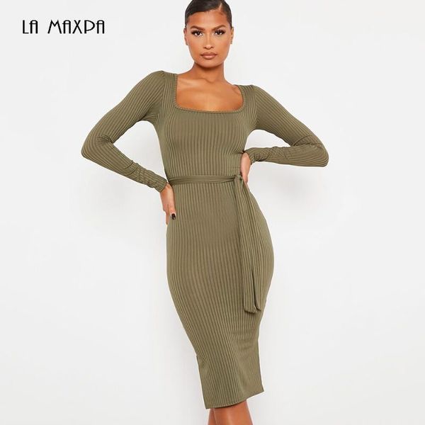 autumn women's fashion long sleeve square neck belt knitted dress bodycon club party runway vestidos casual dresses, Black;gray
autumn women's fashion long sleeve square neck belt knitted dress bodycon club party runway vestidos casual dresses, Black;gray