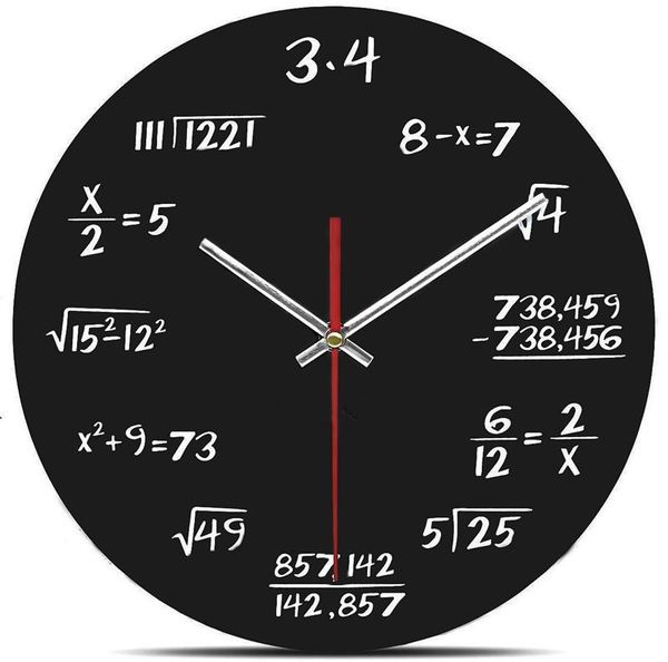 wall clocks acrylics home study room digital mute science and engineering mathematical formula creative decoration
wall clocks acrylics home study room digital mute science and engineering mathematical formula creative decoration