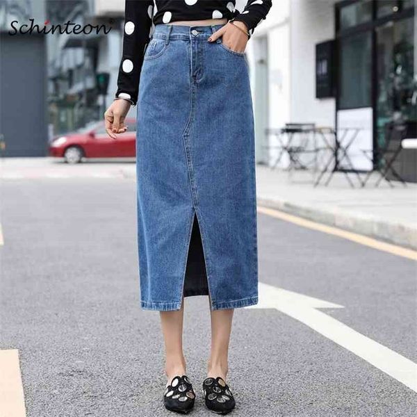 plus size women denim skirt spring a-line autumn jeans front split long loose casual elastic wasit 210621, Black
plus size women denim skirt spring a-line autumn jeans front split long loose casual elastic wasit 210621, Black