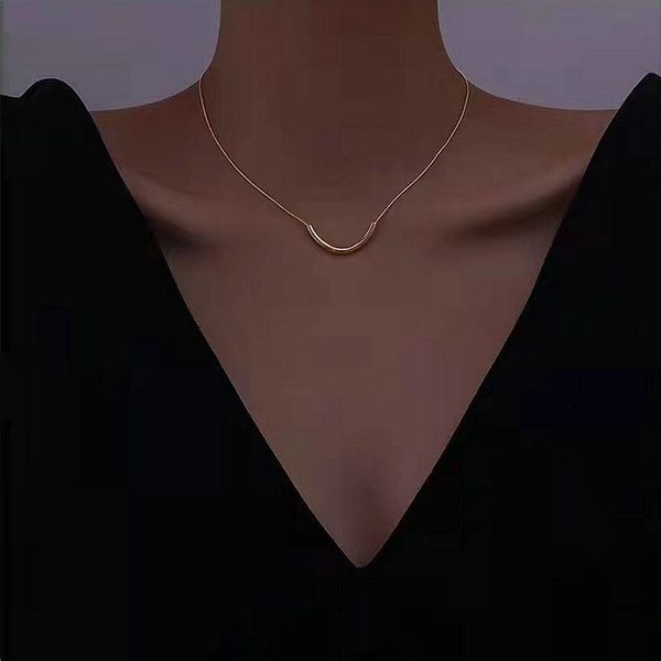 chains retro stainless steel necklace gold-plated jewelry clavicle chain geometry u-shaped pendant ladies gift, Silver
chains retro stainless steel necklace gold-plated jewelry clavicle chain geometry u-shaped pendant ladies gift, Silver
