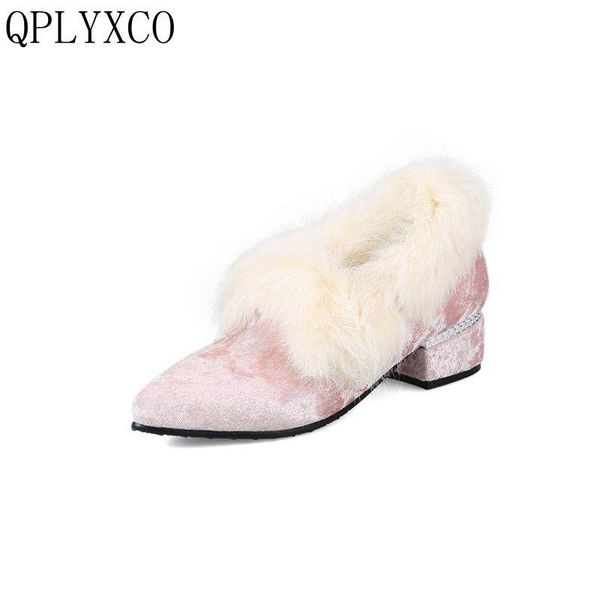 dress shoes qplyxco plus fashion big size 32-48 women warm plush winter fur soft mid high heels woman party wedding high-quality 018-2, Black
dress shoes qplyxco plus fashion big size 32-48 women warm plush winter fur soft mid high heels woman party wedding high-quality 018-2, Black
