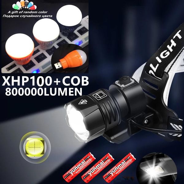 xhp100.2 usb rechargeable led with cob light headlamp xhp90.3 powerful headlight hunting lantern waterproof use 3x18650 headlamps
xhp100.2 usb rechargeable led with cob light headlamp xhp90.3 powerful headlight hunting lantern waterproof use 3x18650 headlamps