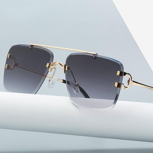 sunglasses fashion cool unique rimless style spikes rivets vintage women men brand design sun glasses, White;black
sunglasses fashion cool unique rimless style spikes rivets vintage women men brand design sun glasses, White;black