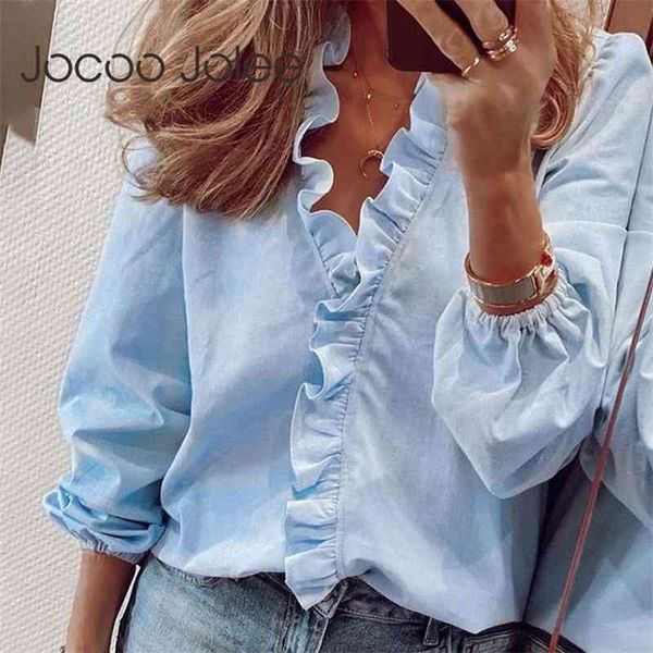 jocoo jolee summer floral print ruffles blouse office lady short sleeve v-neck shirts slim casual elegant blouse 210410, White
jocoo jolee summer floral print ruffles blouse office lady short sleeve v-neck shirts slim casual elegant blouse 210410, White
