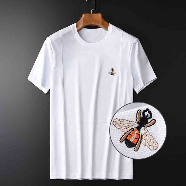 tee shirt shirt summer mens luxury 100% cotton mesh fabric bee embroidery men plus size 4xl round collar man t-shirts, White;black
tee shirt shirt summer mens luxury 100% cotton mesh fabric bee embroidery men plus size 4xl round collar man t-shirts, White;black