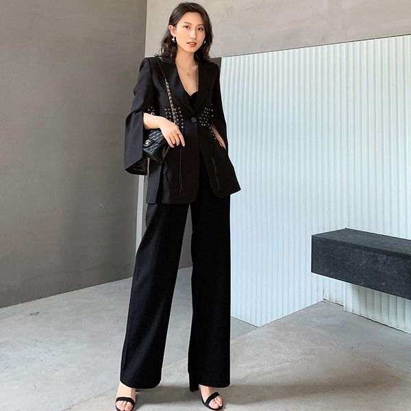 women's suits & blazers office designer ladies black suit jacket slim bandage split long sleeve autumn fashion blazer korean style wom, White;black
women's suits & blazers office designer ladies black suit jacket slim bandage split long sleeve autumn fashion blazer korean style wom, White;black