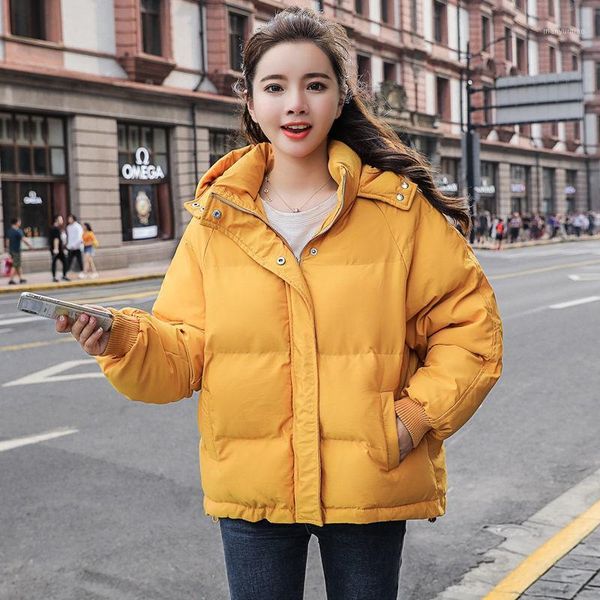 women's down & parkas 2021 winter cotton padded jacket female students thicken warm casual loose hooded coat clothing, Black
women's down & parkas 2021 winter cotton padded jacket female students thicken warm casual loose hooded coat clothing, Black