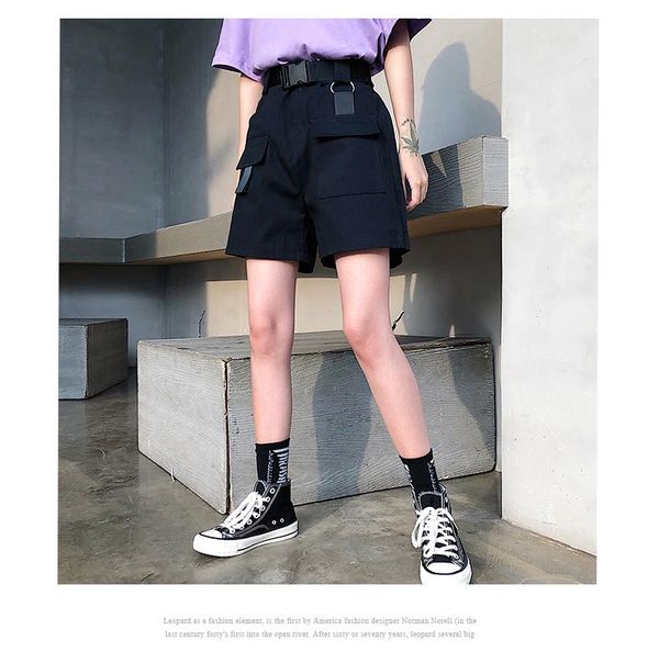 korean women pocket hip hop loose high waist ulzzang harajuku casual retro plus size punk street five-point pants women's & capris, Black;white
korean women pocket hip hop loose high waist ulzzang harajuku casual retro plus size punk street five-point pants women's & capris, Black;white
