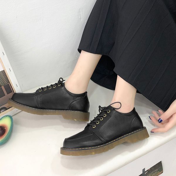 women shoes retro brogues oxford shoes woman spring autumn leather oxfords square low heel casual shoes men plus size 35-43 a3t6, Black
women shoes retro brogues oxford shoes woman spring autumn leather oxfords square low heel casual shoes men plus size 35-43 a3t6, Black