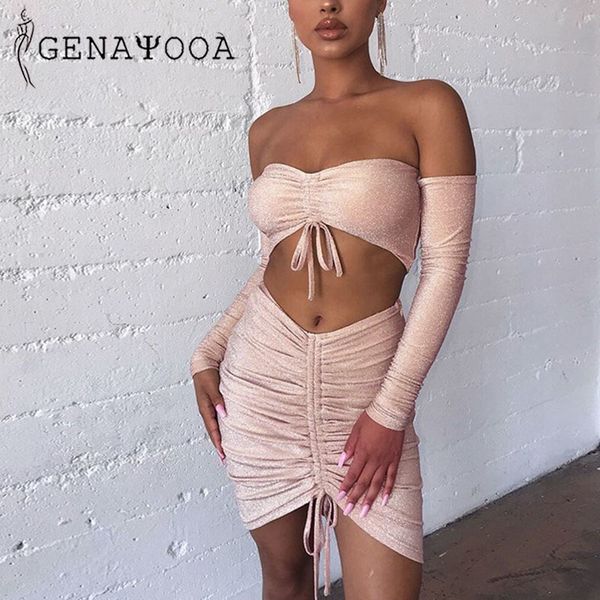 genayooa strapless & club mini skirt lace up crop 2 sets womens outfits spring summer two piece set 210417, White
genayooa strapless & club mini skirt lace up crop 2 sets womens outfits spring summer two piece set 210417, White