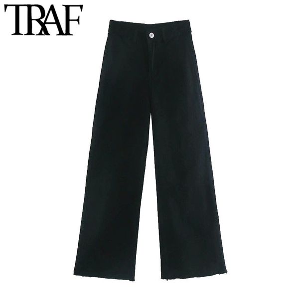 traf women fashion pockets frayed tassel straight jeans vintage high waist zipper fly denim female ankle trousers mujer, Blue
traf women fashion pockets frayed tassel straight jeans vintage high waist zipper fly denim female ankle trousers mujer, Blue