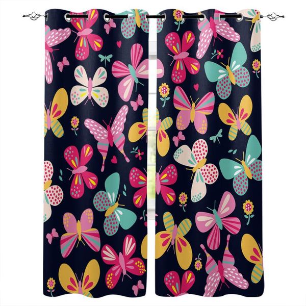 pink butterfly window curtains living room fabric drapes curtain home draperies for kitchen &
pink butterfly window curtains living room fabric drapes curtain home draperies for kitchen &