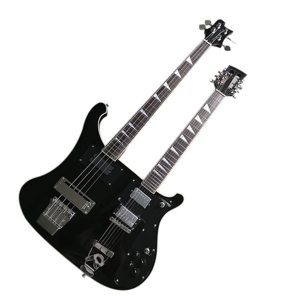 factory outlet-4+12 strings black double necks electric bass guitar with rosewood fingerboard
factory outlet-4+12 strings black double necks electric bass guitar with rosewood fingerboard