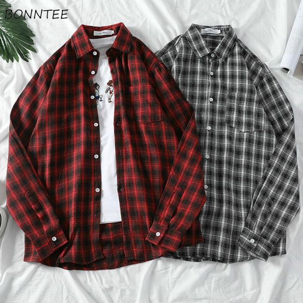 men shirts ins plaid chic trendy leisure harajuku casual mens all-match korean style simple loose turn-down collar ulzzang men's, White;black
men shirts ins plaid chic trendy leisure harajuku casual mens all-match korean style simple loose turn-down collar ulzzang men's, White;black