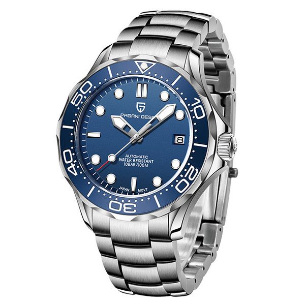 zhenwatch 2021 blue dial men automatic watches nh35/8215 men mechanical wristwatch curved sapphire glass brand, Slivery;brown
zhenwatch 2021 blue dial men automatic watches nh35/8215 men mechanical wristwatch curved sapphire glass brand, Slivery;brown