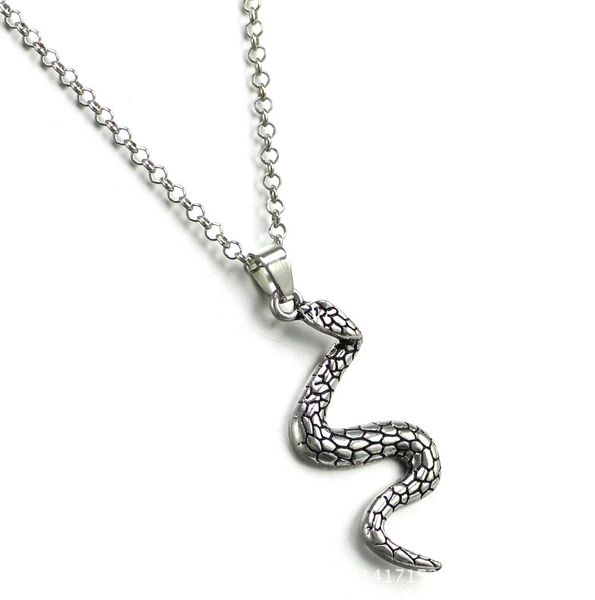 wind zodiac snake necklace spirit snake necklace pendant female short clavicle chain, Silver
wind zodiac snake necklace spirit snake necklace pendant female short clavicle chain, Silver