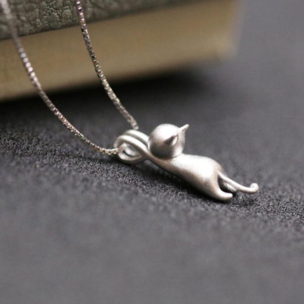 chokers 2021 fashion women silver plated cute climbing cat charm pendant necklace jewelry, Golden;silver
chokers 2021 fashion women silver plated cute climbing cat charm pendant necklace jewelry, Golden;silver