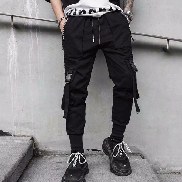 men's pants black cargo hip hop joggers men fashion harem multi-pocket ribbon trousers casual streetwear sport for
men's pants black cargo hip hop joggers men fashion harem multi-pocket ribbon trousers casual streetwear sport for