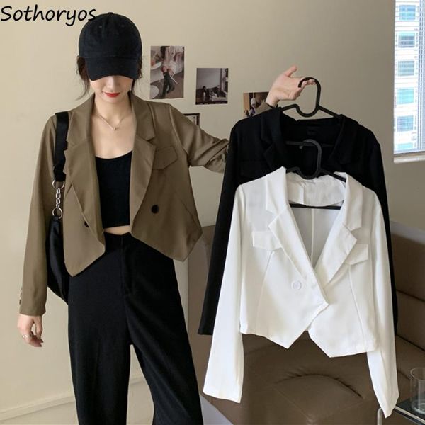 women's suits & blazers casual women elegant fashion tender straight notched all-match ladies ol short-style simple solid autumn chic, White;black
women's suits & blazers casual women elegant fashion tender straight notched all-match ladies ol short-style simple solid autumn chic, White;black