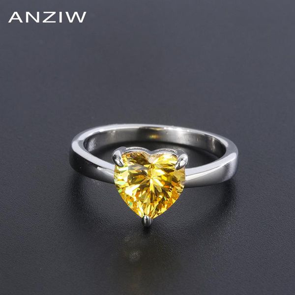 cluster rings anziw sterling silver heart-shaped 7x8mm lab created diamond solitaire engagement ring adjustable for women jewelry gifts, Golden;silver
cluster rings anziw sterling silver heart-shaped 7x8mm lab created diamond solitaire engagement ring adjustable for women jewelry gifts, Golden;silver