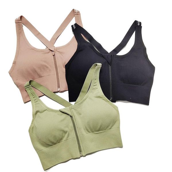 front zipper seamlessly gathers fitness running underwear cross thin shoulder strap alphabet quick-drying yoga gym clothing, White;black
front zipper seamlessly gathers fitness running underwear cross thin shoulder strap alphabet quick-drying yoga gym clothing, White;black