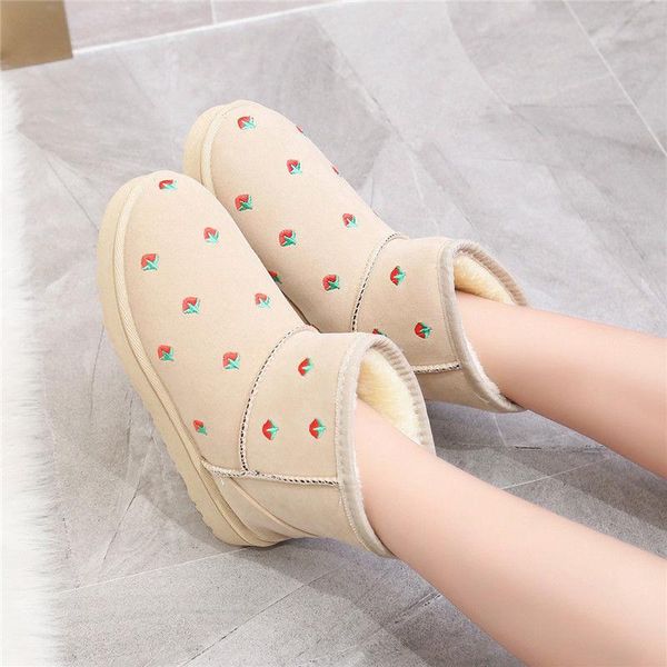 boots cute embroidery strawberry women ankle warm plush platform snow winter chunky non-slip waterproof black flat shoes
boots cute embroidery strawberry women ankle warm plush platform snow winter chunky non-slip waterproof black flat shoes