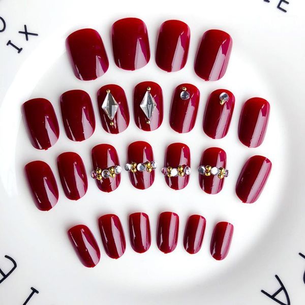 fake nails red diamond glossy full cover wearable diy design decoration nail art sticker patch with glue accessories tool false1, Red;gold
fake nails red diamond glossy full cover wearable diy design decoration nail art sticker patch with glue accessories tool false1, Red;gold