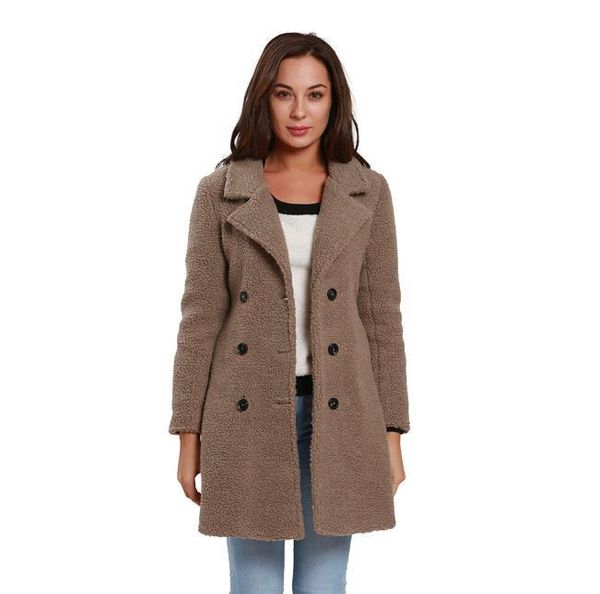 women's trench coats 2021 autumn winter casual fleece plus solid color size women coat female long sleeve fit lady patchwork slim, Tan;black
women's trench coats 2021 autumn winter casual fleece plus solid color size women coat female long sleeve fit lady patchwork slim, Tan;black